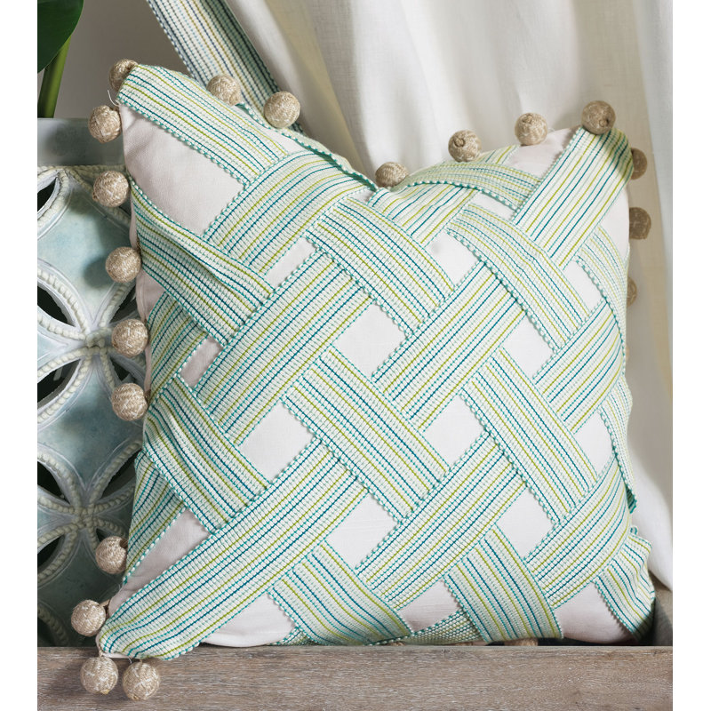 Boracay Square Pillow Cover & Insert, Faux down