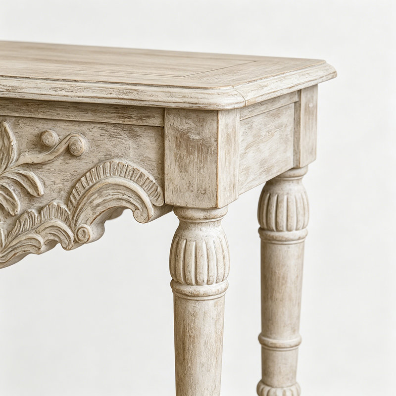 Console French Vintage, H 31,5 po x l 47,2 po x P 15,7 po