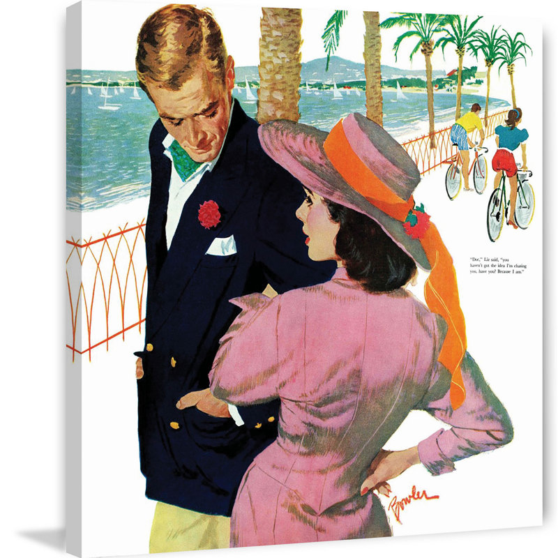 The Strategy Of Love by Joe Bowler - Wrapped Canvas Painting, 46cm H x 46cm W