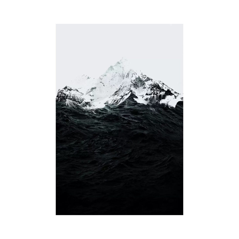 Those Waves Were Like Mountains by Robert Farkas - Wrapped Canvas Print, 20.32 cm H x 30.48 cm W