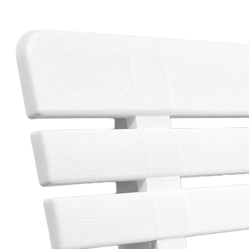 Arban Plastic Outdoor Bench, White