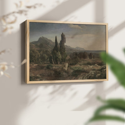 Paysages rétro-CDXVII - reproduction encadrée - réarmable