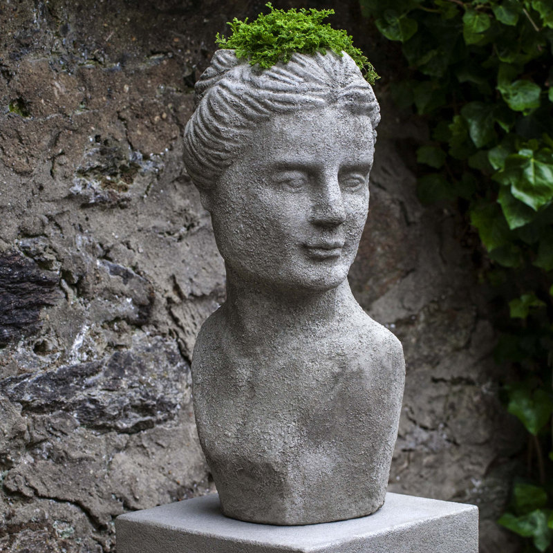 Newport Mansions Handmade Planter, Graystone