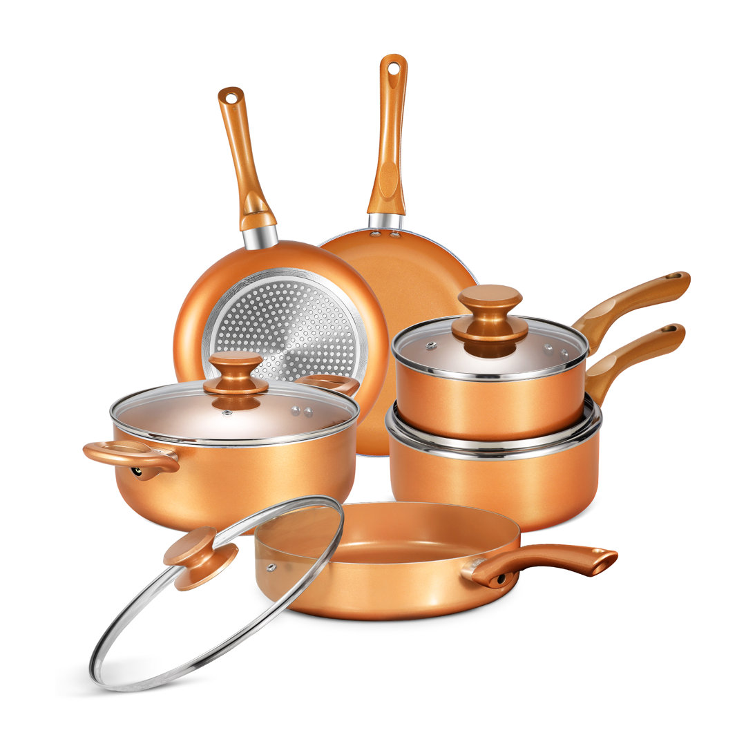 10 - Piece Non-Stick Aluminum Cookware Set LovoIn