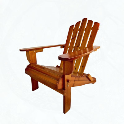 Chaise Adirondack pliable en bois de chêne pour une utilisation intérieure / extérieure