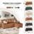 80'' Upholstered Sleeper Sofa, Pull Out Bed With Storage Chaise For Living Room Bedroom Apartment-1955939387