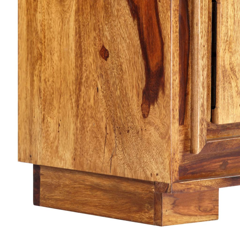 Meuble télé brun moyen en bois d'acacia massif avec meuble télé rustique