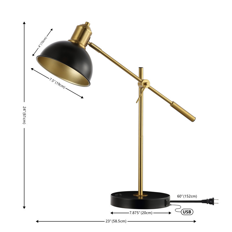 Menka Metal USB Desk Lamp