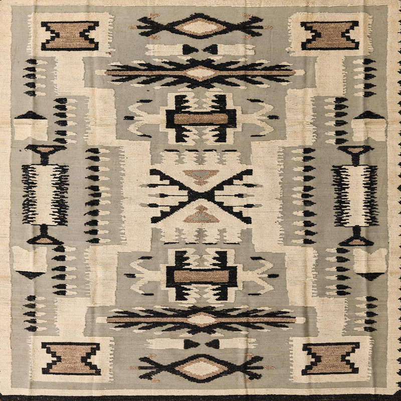 Abstract Indoor Rug, Square 7'