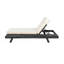 Chaise longue avec appui-tête et coussin, espace disponible d'un côté-475056937