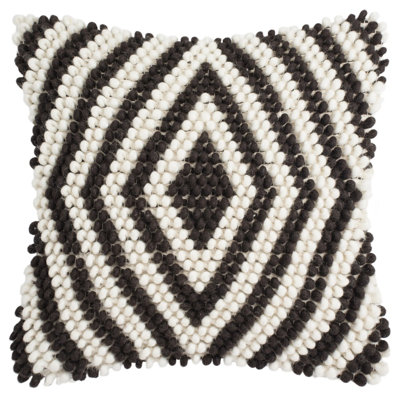 Lovington Geometric Wool Reversible Throw Pillow