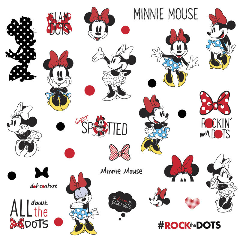 Adhésif décoratif "minnie rocks"