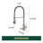 Single Handle Pull Down Kitchen Faucet with Touchless Sensor and Deck Plate-98664180