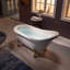 59" x 31" Clawfoot Soaking Acrylic Bathtub-61051204