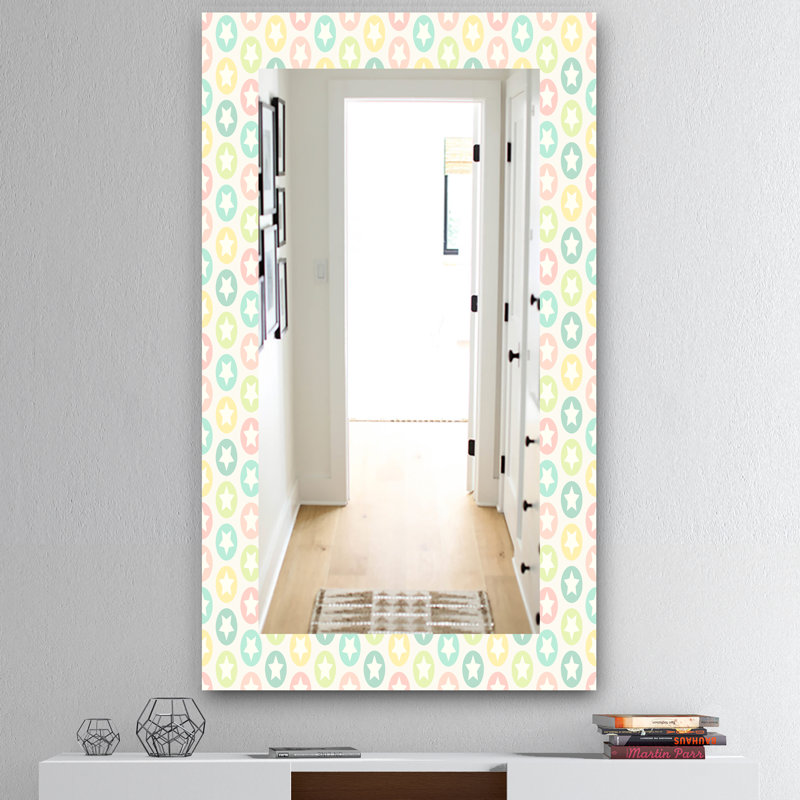 Miroir d’appoint éclectique Retro with Stars, H 39,4 po x l 29,5 po
