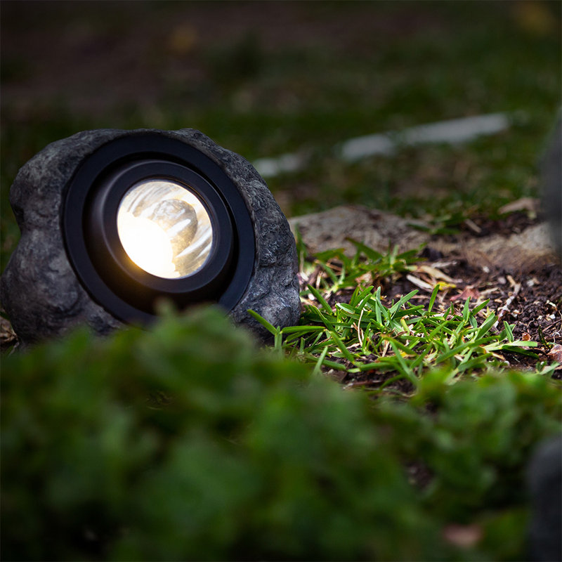 Bronze Low Voltage Solar Powered Integrated LED Resin Spot Light Pack