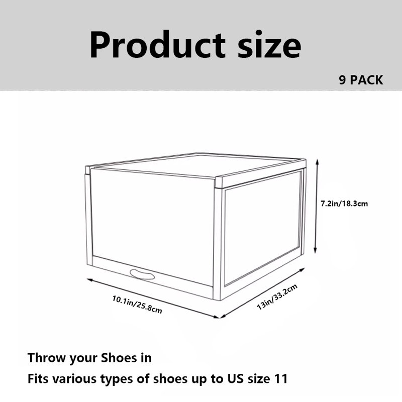  Boîte de rangement pliable pour chaussures
