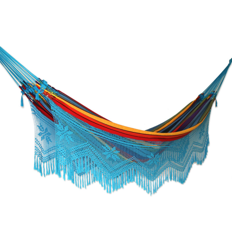 Chaise hamac en coton à double chaise artisanal Jesiah