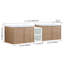 Meuble-lavabo 72 po avec lavabo en résine, portes à fermeture en douceur, lavabo à tablettes de rangement, porte transparente, polyvalent-733096109-733096110