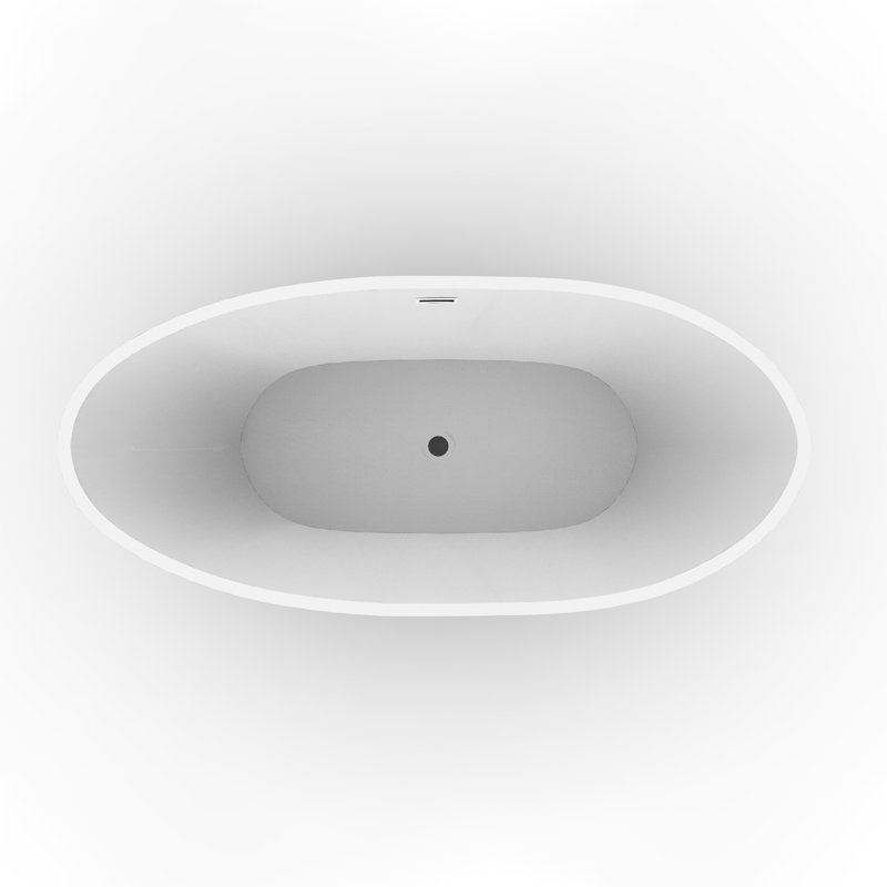 Nessa 67'' x 31.5'' Soaking Acrylic Bathtub