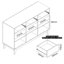 Keitlyn 118.6 Cm Wide 3 Drawer Sideboard-91717337
