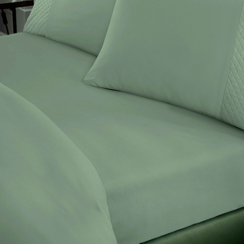 Premium Velvet Duvet Cover Set with Matching Pillowcases Super Soft Warm Luxury Bedroom Bedding, Sage Green
