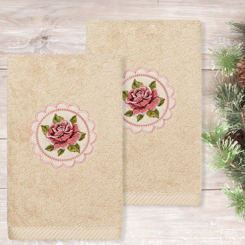 Rosalee Turkish Cotton Hand Towel, Beige