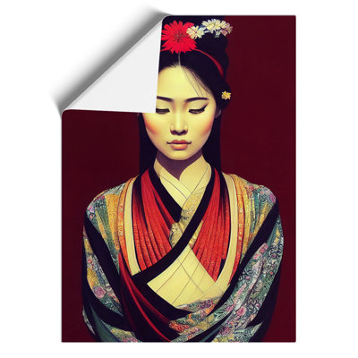 A Beautiful Geisha No.2 - Wall Art