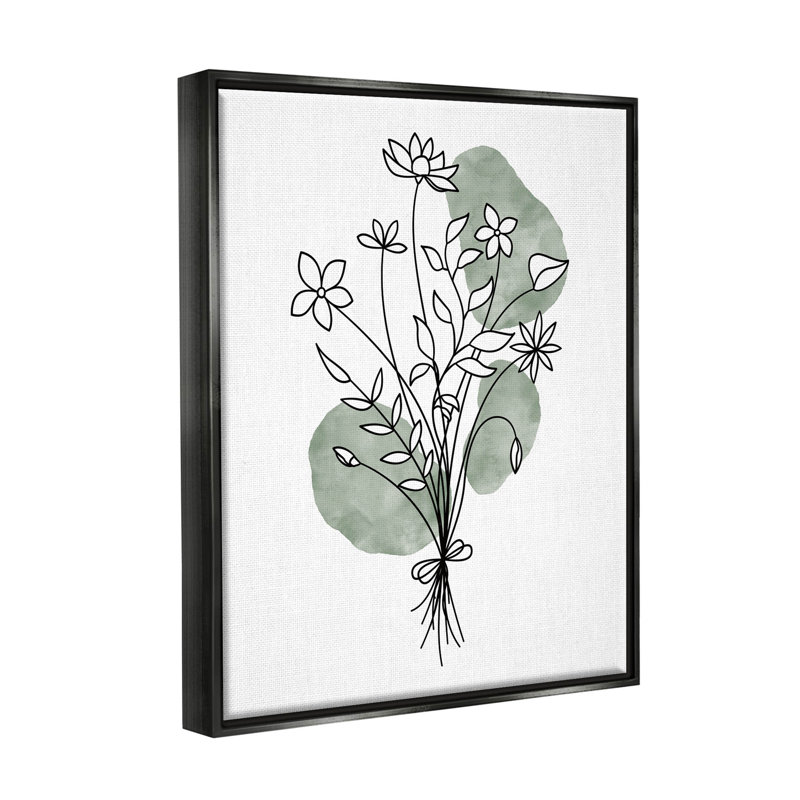 Décontracté, motif de pétales de marguerite encadrés par JJ Design House LLC, H 14 po x l 11 po x P 1,5 po