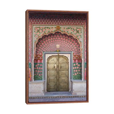 Porte de lotus, Jaipur, Rajasthan, Inde - impression d'art mural encadrée