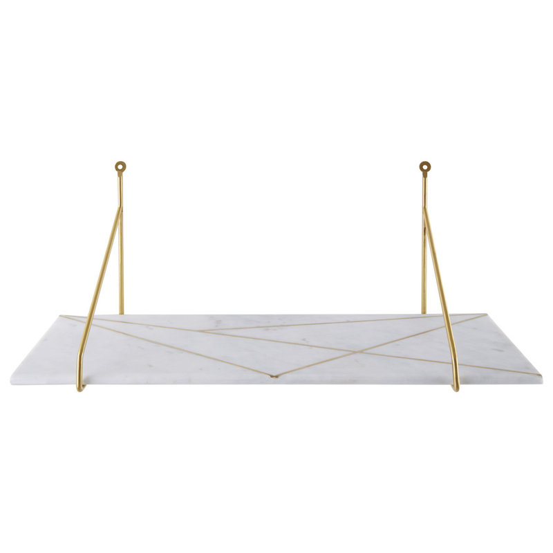 Roisin Stone Bracket Shelf, White