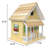 Bunny House Birdhouse - Yellow