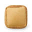 Spongy Square Microfiber Pouf In - Extra , 250Lb Capacity, Beads Filled, 20X20x14 Inches, Fully Assembled Vivid Yellow