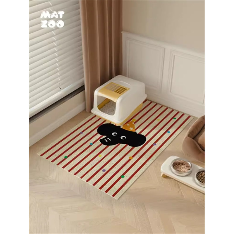 Tapis filtrant pour litière pour chat, H 0,3 po x l 35,43 po x P 23,62 po