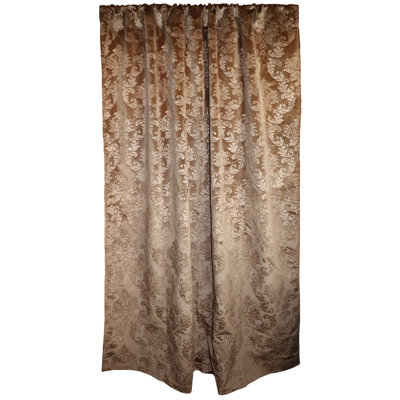 Velvet Damask Curtain Panel