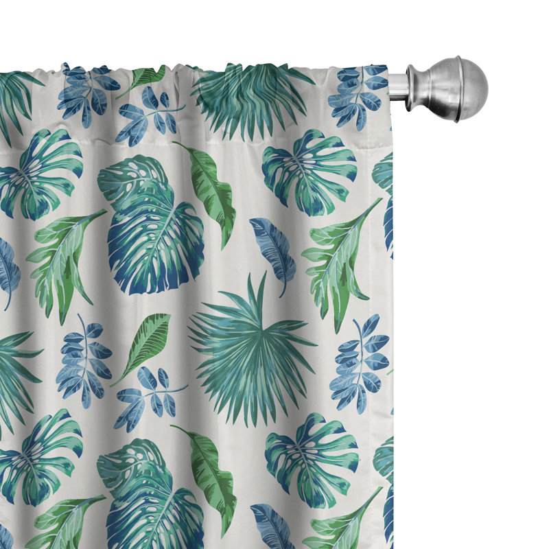 Semi-Sheer Rod Pocket Curtain Panels, 28" x 63"