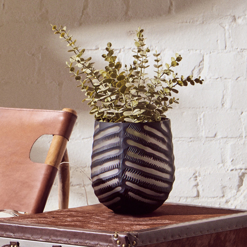 Lenaghan Glass Table Vase, 30cm H x 22cm W x 22cm D