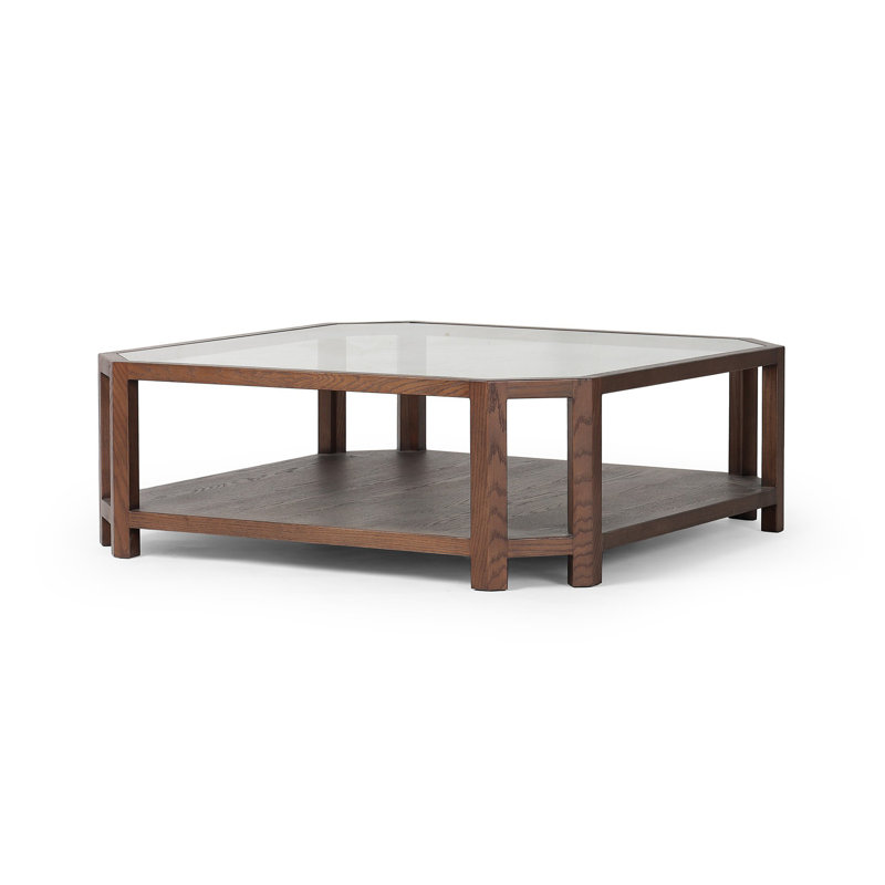 JENZEN Glass Top Single Coffee Table