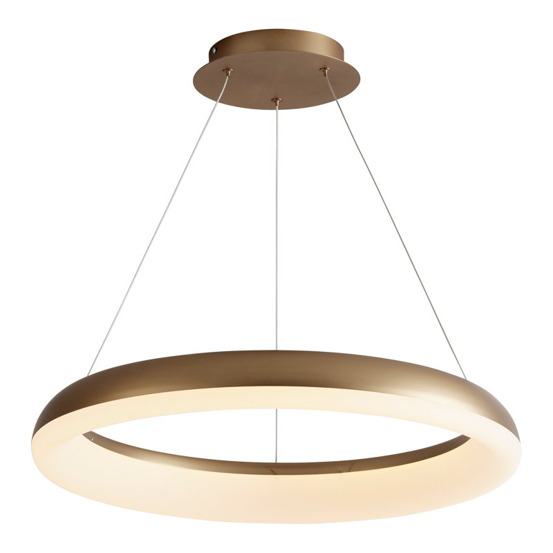 Lustre géométrique à 1 lumière DEL, H 99,25 po x l 23,5 po x P 23,5 po, Noir