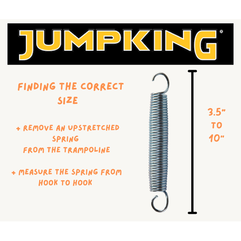8.5" Silver Galvanized Steel Trampoline Spring Set