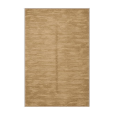 Machine Washable Solid Brown Area Rug