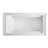 Kingston Brass Aqua Eden 60-Inch Acrylic Rectangular 3-Wall Alcove Tub with Armrest and Anti-Skid Surface-55204559