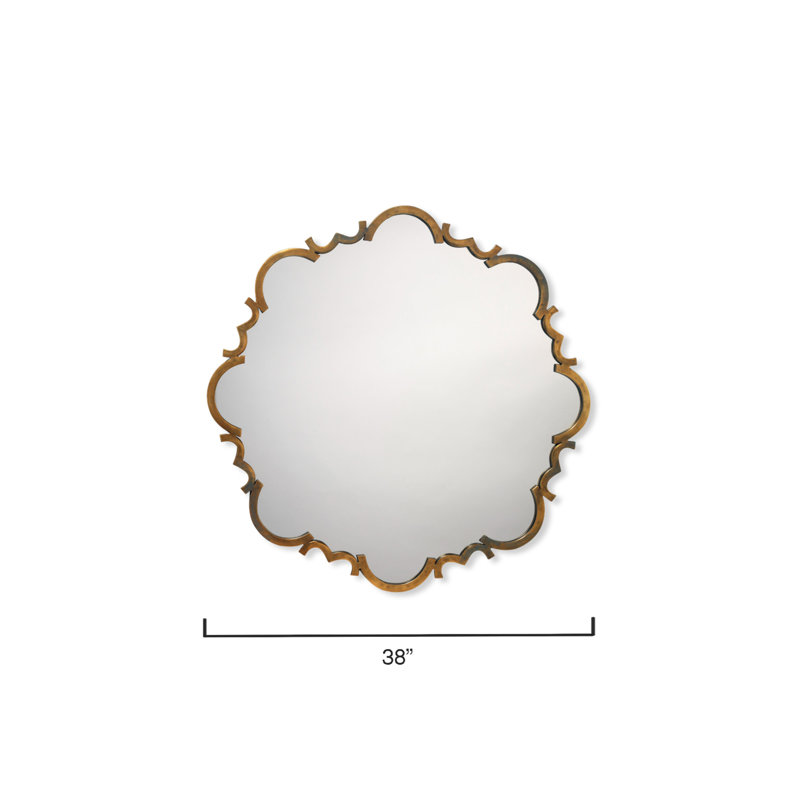 St. Albans Beveled Mirror, Anitque Brass