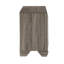Chambre à coucher 2 Table de chevet rustique - Esthétique grain gris vieilli avec 2 tiroirs de confort