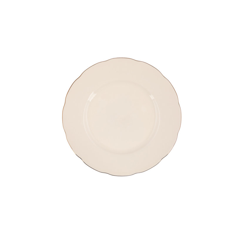 Daenerys Piece Porcelain China Dinnerware Set - Service for 12, White/Gold