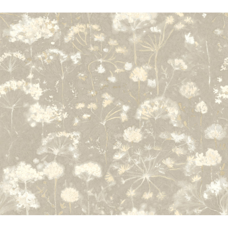 Papier peint adhésif Botanical Fantasy, Taupe doux