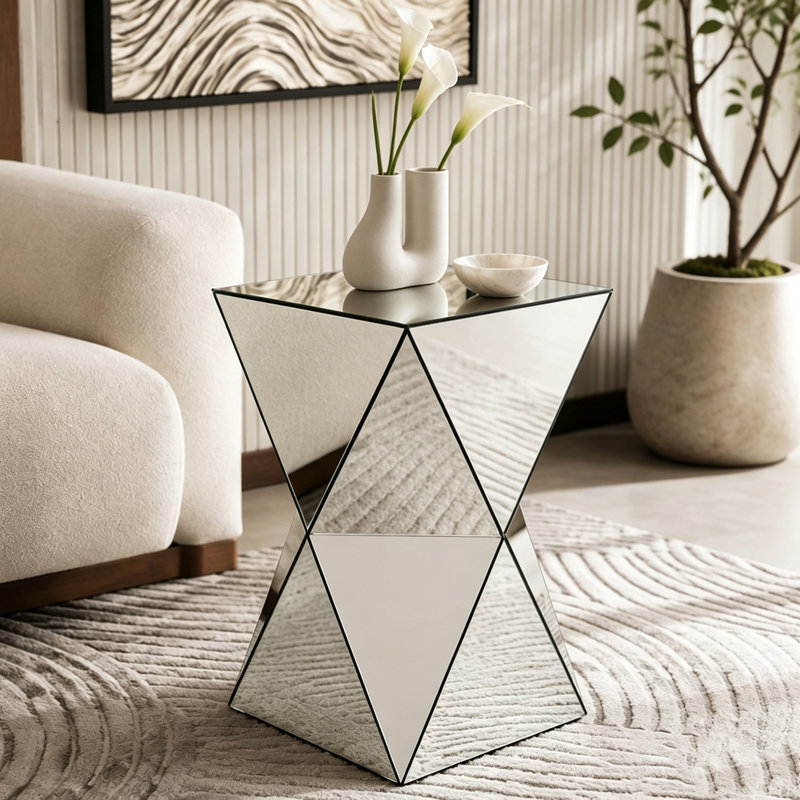 Table d'appoint géométrique à champagne Champagne