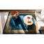 Tapis chameau en laine bleu marine antique