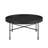 Soloman Wood Black Metal Coffee Table