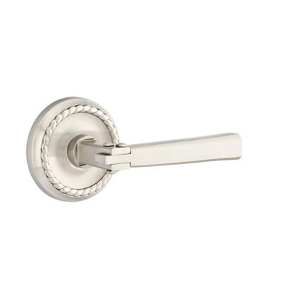 Privacy Door Lever with Square Rosette